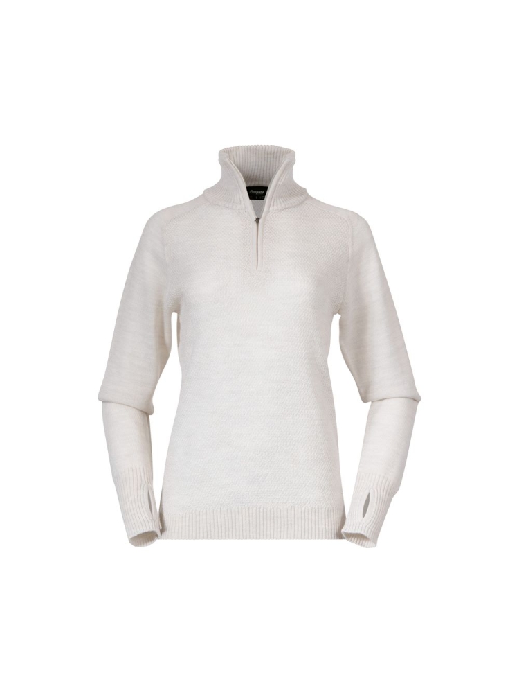 Bergans Ulriken Light Merino Jumper Women's Vanilla White 3130-21406 fleeces en truien online bestellen bij Kathmandu Outdoor & Travel