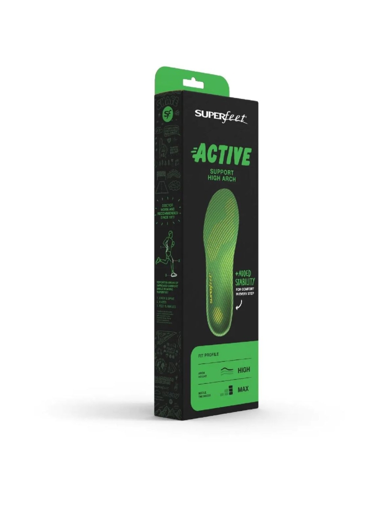 Superfeet Active Support High Arch Citron FL9862 schoenonderhoud online bestellen bij Kathmandu Outdoor & Travel