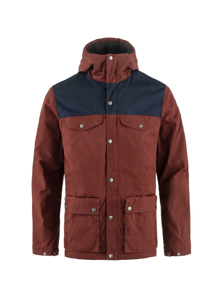 Fjällräven Fjällräven Greenland Winter Jacket F87122-352-555 jassen Fjällräven Greenland Winter Jacket Maroon-Dark Navy F87122-352-555 jassen online bestellen bij Kathmandu Outdoor & Travel