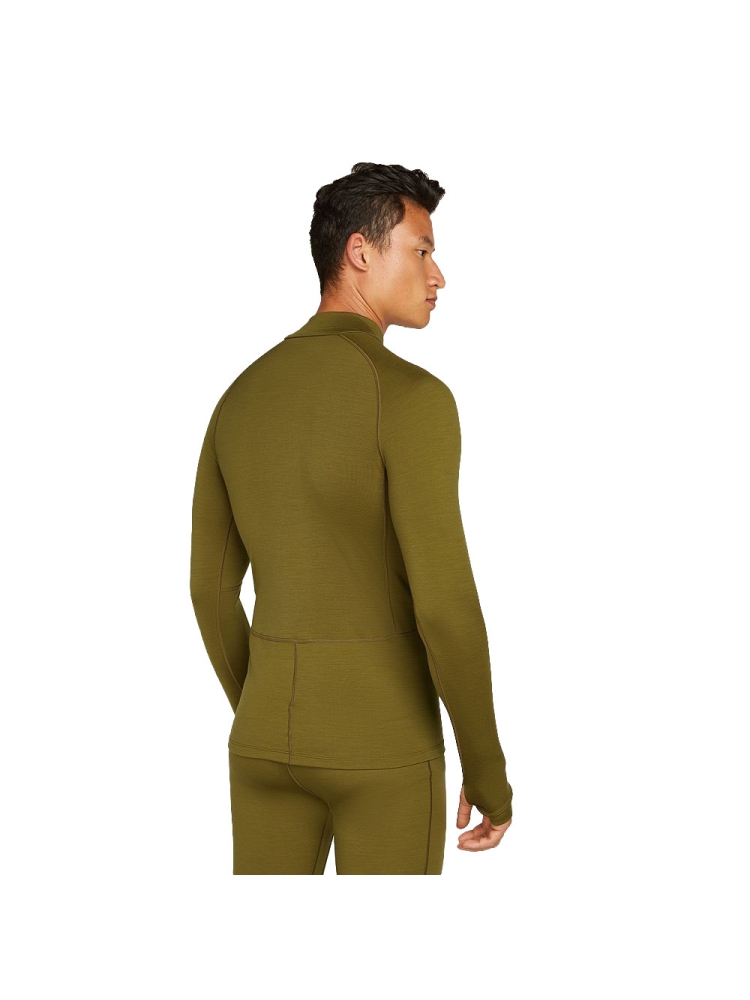 Icebreaker 300 MerinoFine Polar LS Half Zip Algae IBBA56Q9-3571 onderkleding/thermokleding online bestellen bij Kathmandu Outdoor & Travel