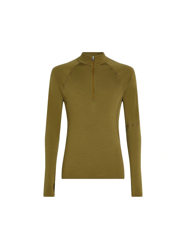 Icebreaker 300 MerinoFine Polar LS Half Zip Algae IBBA56Q9-3571 onderkleding/thermokleding online bestellen bij Kathmandu Outdoor & Travel
