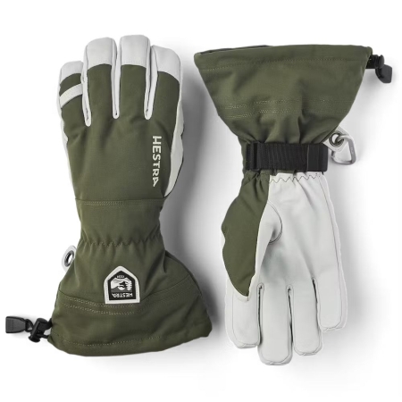 Hestra  Army Leather Heli Ski - 5 finger Olive 