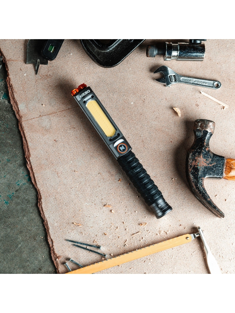 Nebo Big Larry Pro+ Oplaadbaar Grijs NEB-FLT-1033-G verlichting online bestellen bij Kathmandu Outdoor & Travel