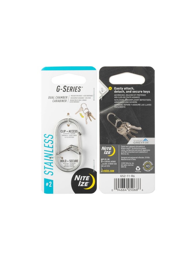 Nite-Ize Nite-Ize G-Series Karabijnhaak Zilver #2 NI GS2-11-R6 gadgets en handigheden Nite-Ize G-Series Karabijnhaak Zilver #2 Zilver NI GS2-11-R6 gadgets en handigheden online bestellen bij Kathmandu Outdoor & Travel