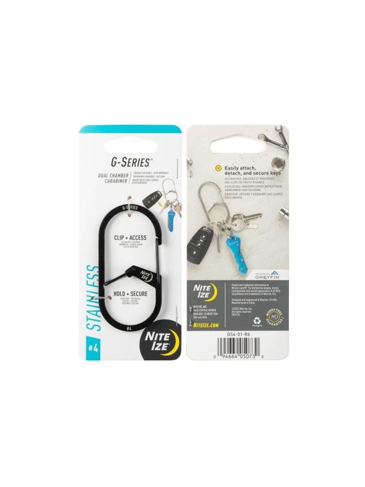 Nite-Ize Nite-Ize G-Series Karabijnhaak Zwart #4 NI GS4-01-R6 gadgets en handigheden Nite-Ize G-Series Karabijnhaak Zwart #4 Zwart NI GS4-01-R6 gadgets en handigheden online bestellen bij Kathmandu Outdoor & Travel