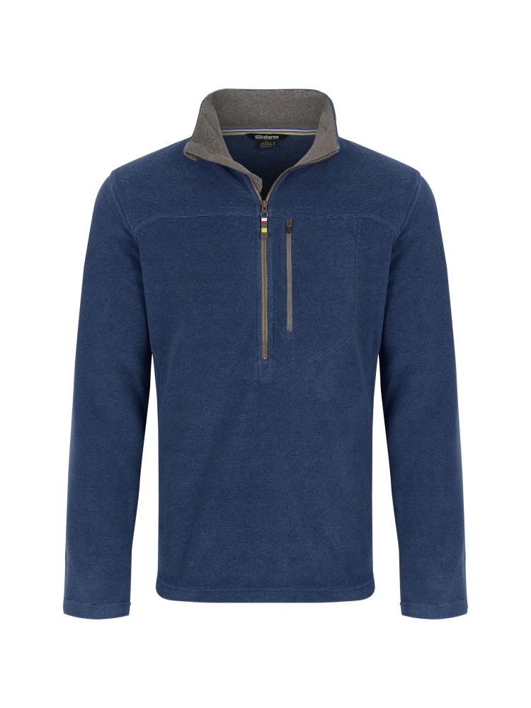 Sherpa Adventure Gear Rolpa Eco 1/4 Zip Rathee Blue SM16051-392 fleeces en truien online bestellen bij Kathmandu Outdoor & Travel