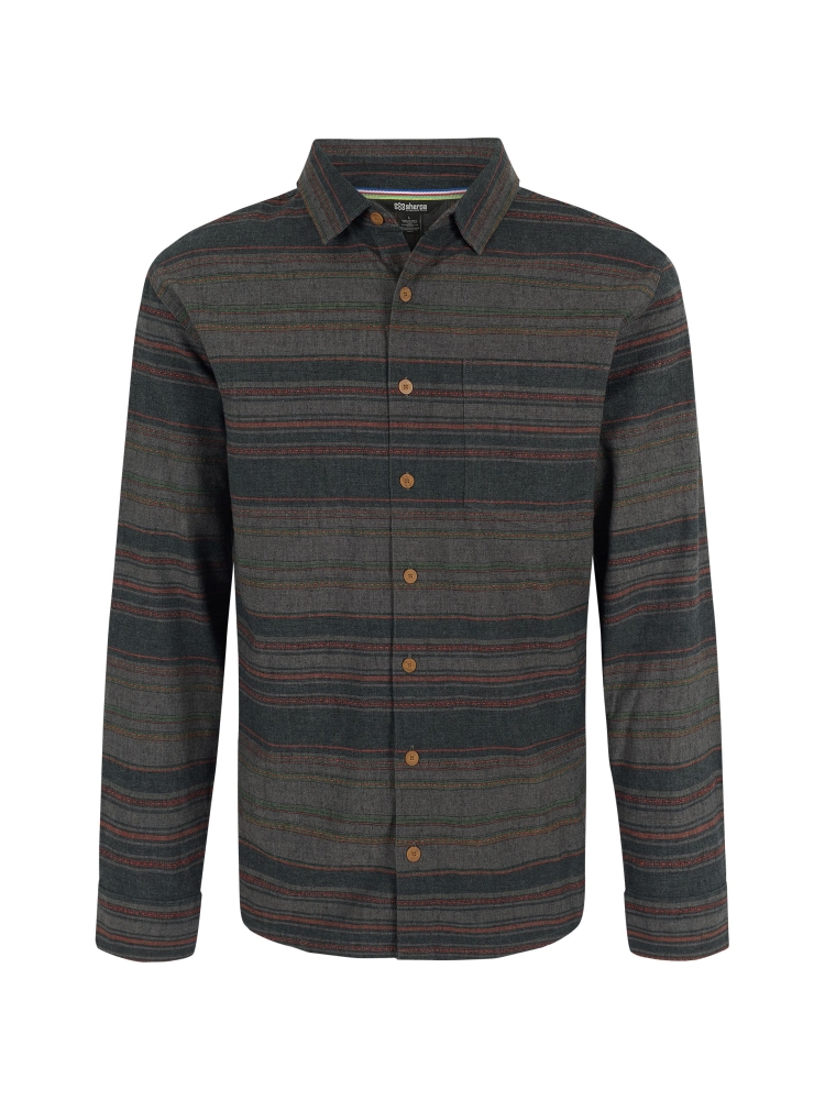 Sherpa Adventure Gear Sangpo L/S Shirt Kharani Grey SM12038-390 shirts en tops online bestellen bij Kathmandu Outdoor & Travel