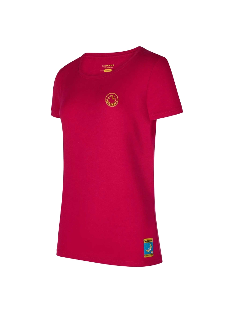 La Sportiva La Sportiva Climbing on the Moon T-Shirt Women's G13-410108 shirts en tops La Sportiva Climbing on the Moon T-Shirt Women's Fucsia/Giallo G13-410108 shirts en tops online bestellen bij Kathmandu Outdoor & Travel