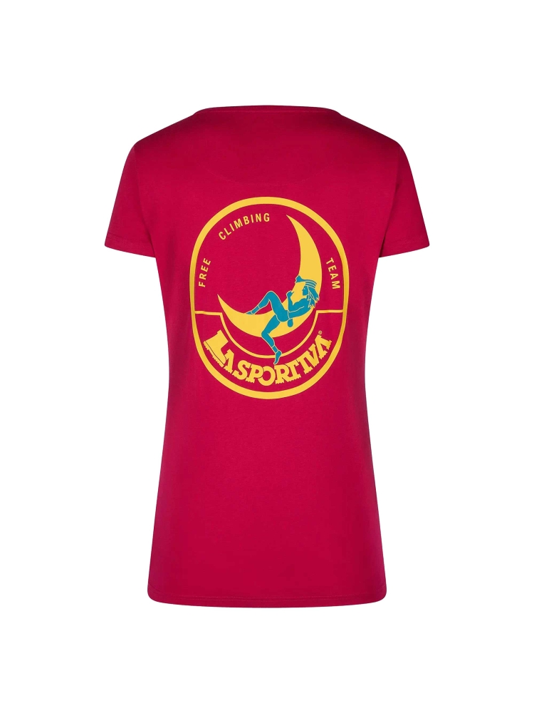 La Sportiva La Sportiva Climbing on the Moon T-Shirt Women's G13-410108 shirts en tops La Sportiva Climbing on the Moon T-Shirt Women's Fucsia/Giallo G13-410108 shirts en tops online bestellen bij Kathmandu Outdoor & Travel