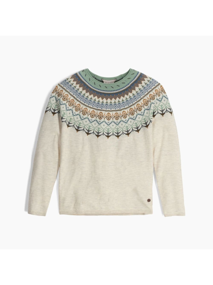 Royal Robbins Westlands Fairisle Crew Women's Sand Dollar Mariposa Pt Y317027-184 fleeces en truien online bestellen bij Kathmandu Outdoor & Travel