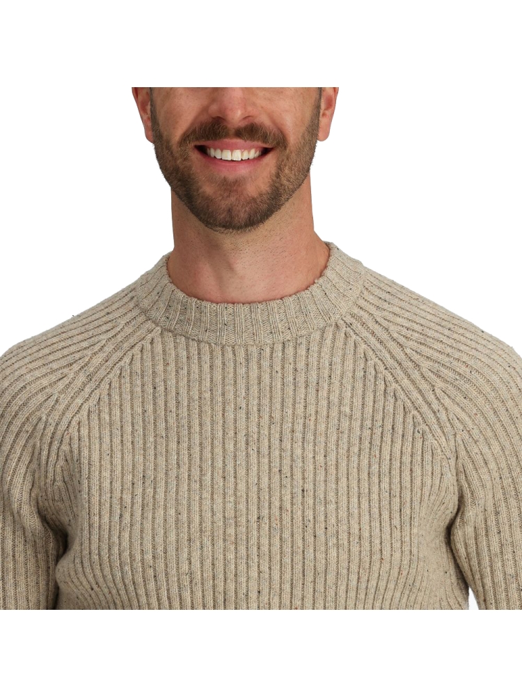 Royal Robbins Rockcraft Wool Crew Sandstone HTR Y12600125-158 fleeces en truien online bestellen bij Kathmandu Outdoor & Travel