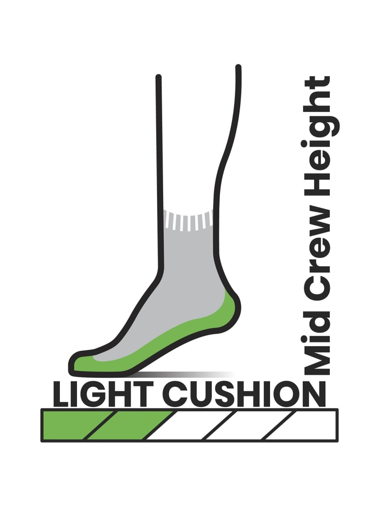Smartwool Smartwool Hike Light Cushion Mid Crew Socks Hike SW001613K181 sokken Smartwool Hike Light Cushion Mid Crew Socks Hike Winter Moss SW001613K181 sokken online bestellen bij Kathmandu Outdoor & Travel