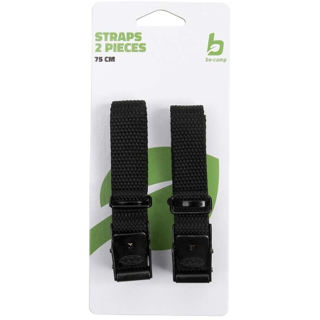 Bo-Camp  Bindriemen - 75x1,8 cm - 2 Stuks Zwart