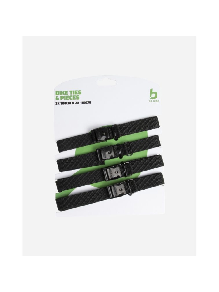 Bo-Camp Bindriemen - 100x1,8 cm - 2 Stuks Zwart 5410225 trekkingrugzakken online bestellen bij Kathmandu Outdoor & Travel