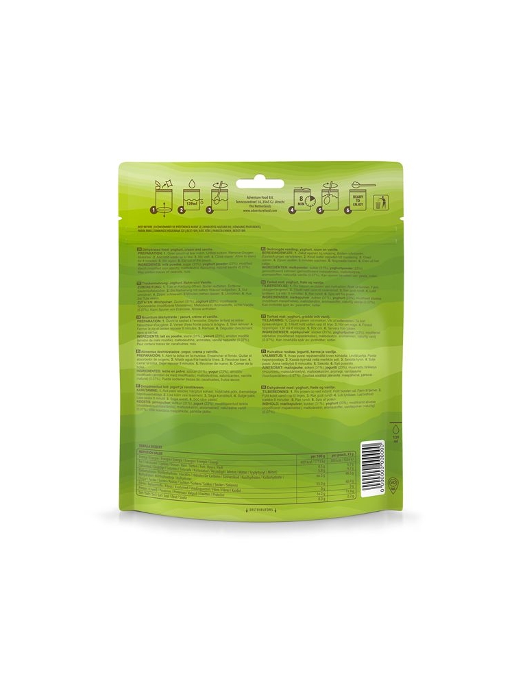 Adventure food Vanille dessert   1VD maaltijden en voedsel online bestellen bij Kathmandu Outdoor & Travel