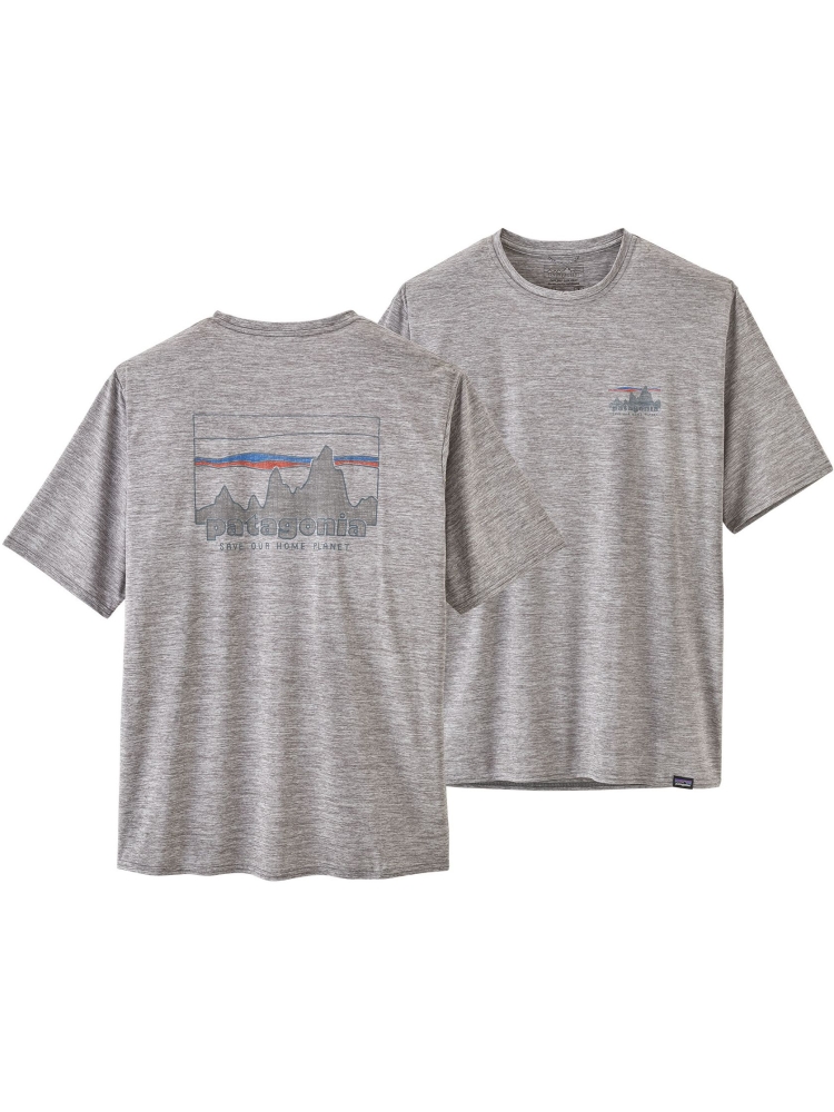 Patagonia Patagonia Cap Cool Daily Graphic Shirt 45235-SKFE shirts en tops Patagonia Cap Cool Daily Graphic Shirt '73 Skyline: Feather Grey 45235-SKFE shirts en tops online bestellen bij Kathmandu Outdoor & Travel