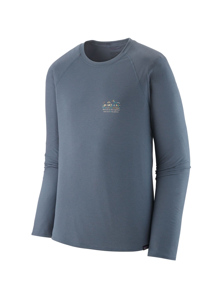 Patagonia L/S Cap Cool Trail Graphic Shirt Unity Fitz: Utility Blue 23710-UFZU shirts en tops online bestellen bij Kathmandu Outdoor & Travel