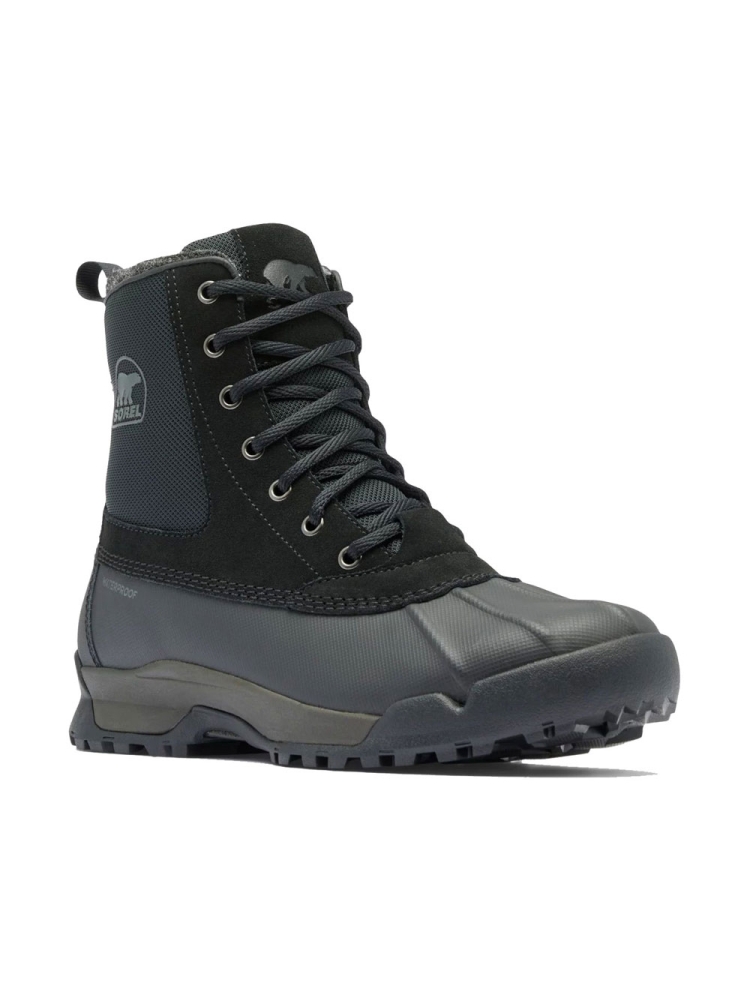 Sorel Buxton Lite Boot WP Black, Black 2078361010 wandelschoenen heren online bestellen bij Kathmandu Outdoor & Travel