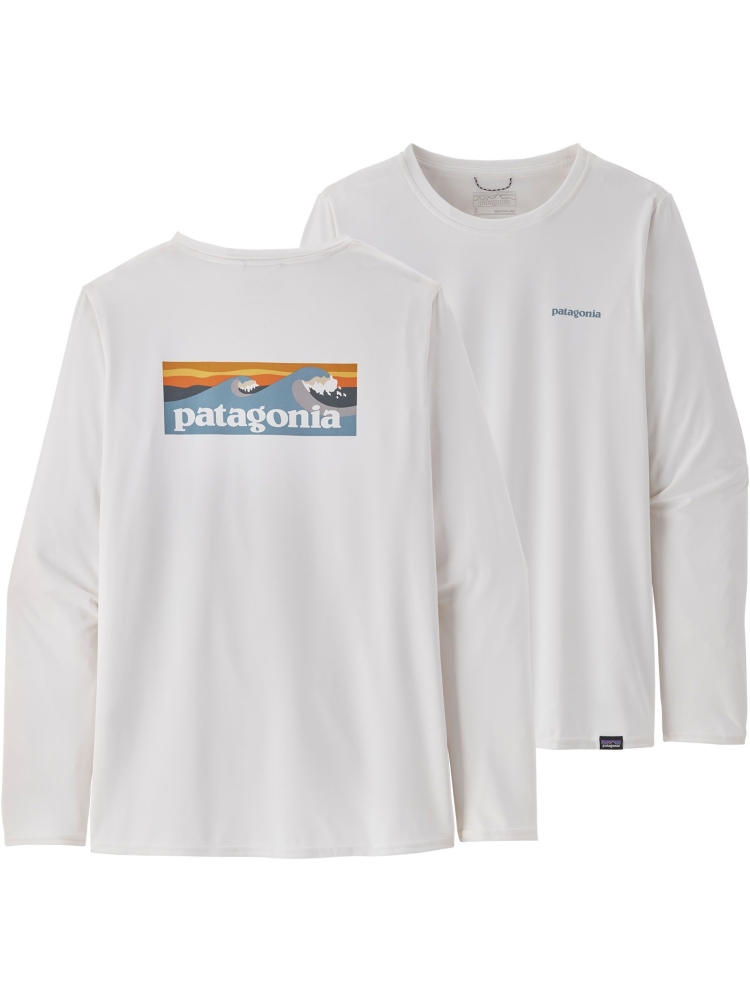 Patagonia L/S Cap Cool Daily Graphic Shirt - Waters Women's Boardshort Logo Light Plume Gr 45175-BLWI shirts en tops online bestellen bij Kathmandu Outdoor & Travel