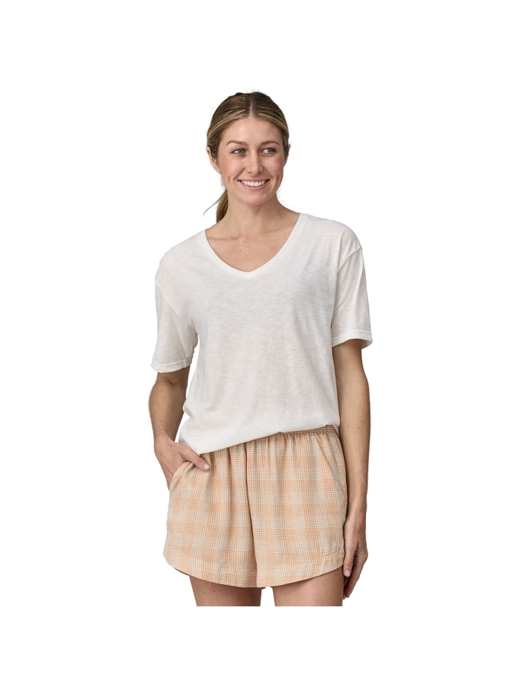 Patagonia S/S Mainstay Top Women's White 42315-WHI shirts en tops online bestellen bij Kathmandu Outdoor & Travel