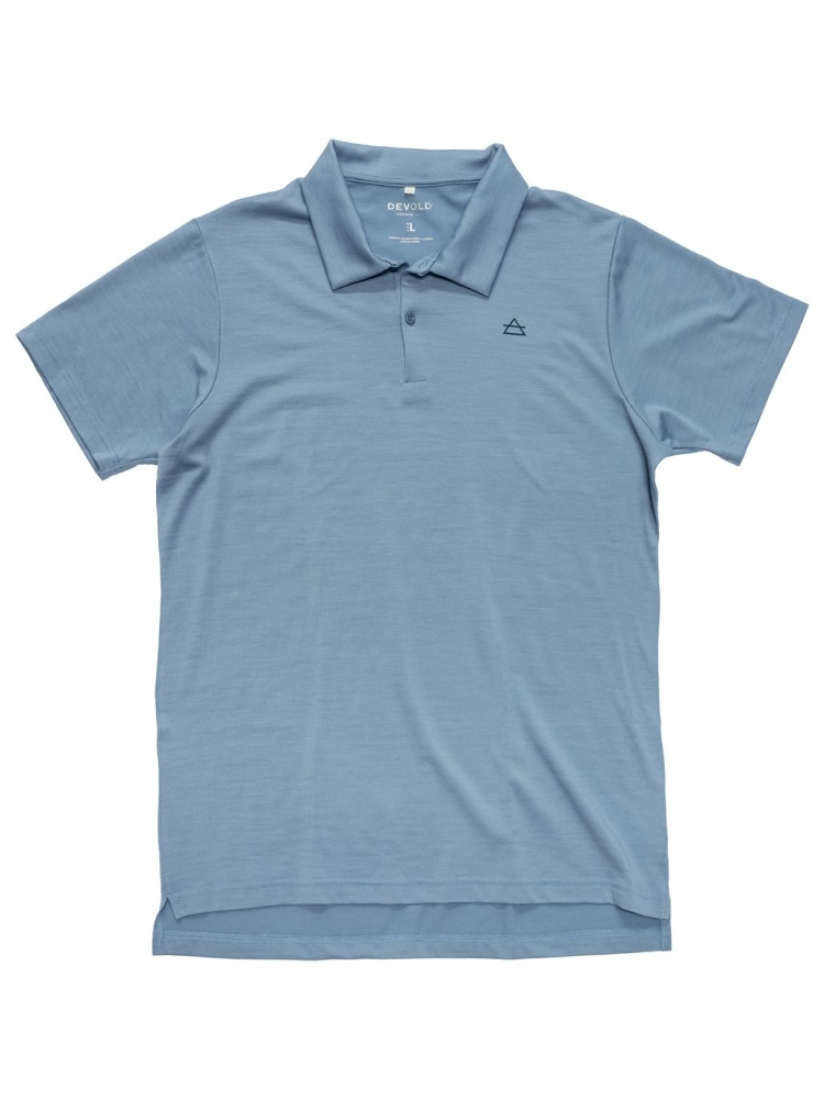 Devold Premium Polo Skyblue GO 183 254 A-247A shirts en tops online bestellen bij Kathmandu Outdoor & Travel