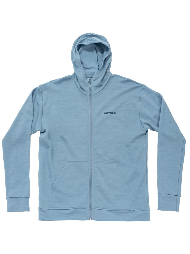Devold Everyday Zip Hoodie Skyblue GO 262 455 A-247A fleeces en truien online bestellen bij Kathmandu Outdoor & Travel