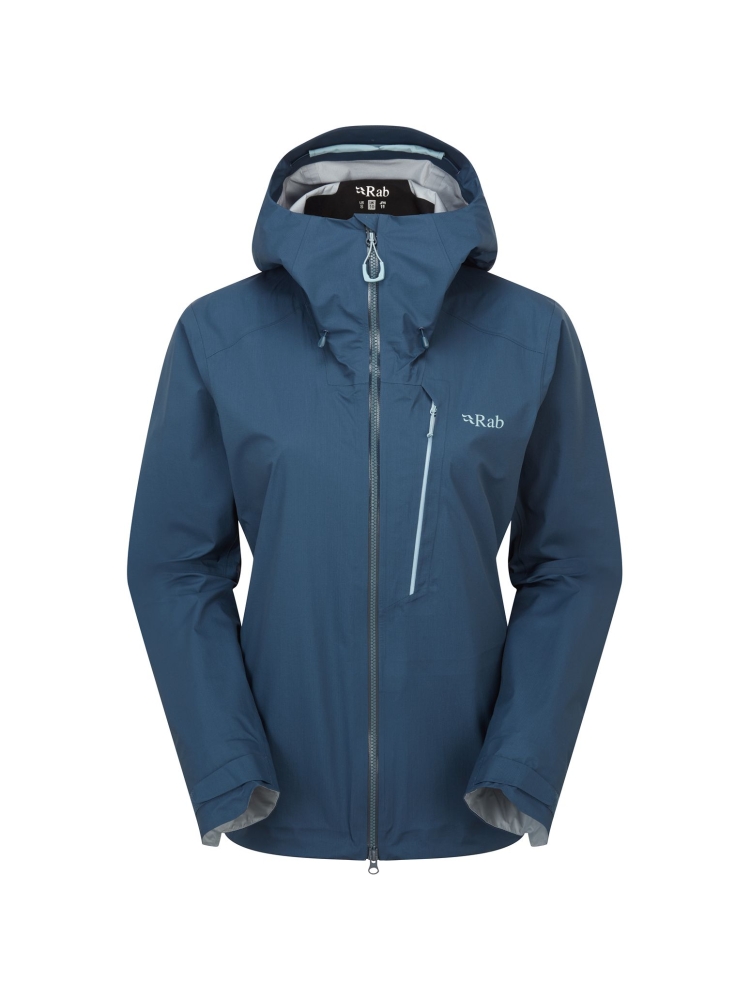 Rab Rab Firewall Alpine Jacket Women's QWI-10-TMB jassen Rab Firewall Alpine Jacket Women's Tempest Blue QWI-10-TMB jassen online bestellen bij Kathmandu Outdoor & Travel