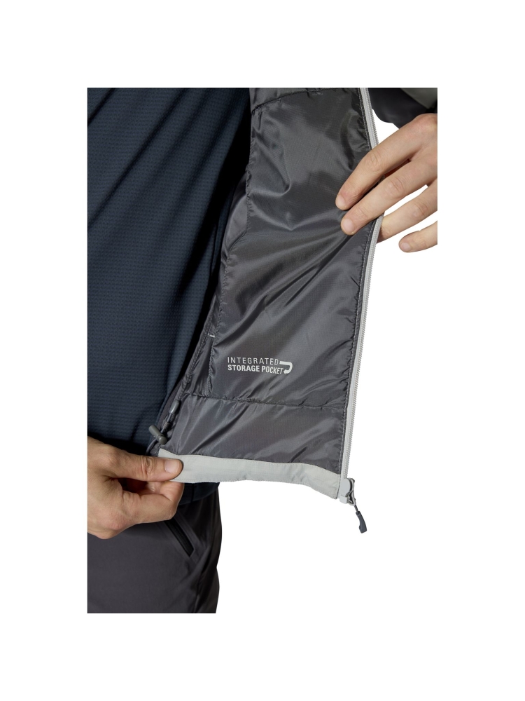 Rab Rab Xenair Alpine Flex Jacket QIP-41-LZN jassen Rab Xenair Alpine Flex Jacket Light Zinc QIP-41-LZN jassen online bestellen bij Kathmandu Outdoor & Travel