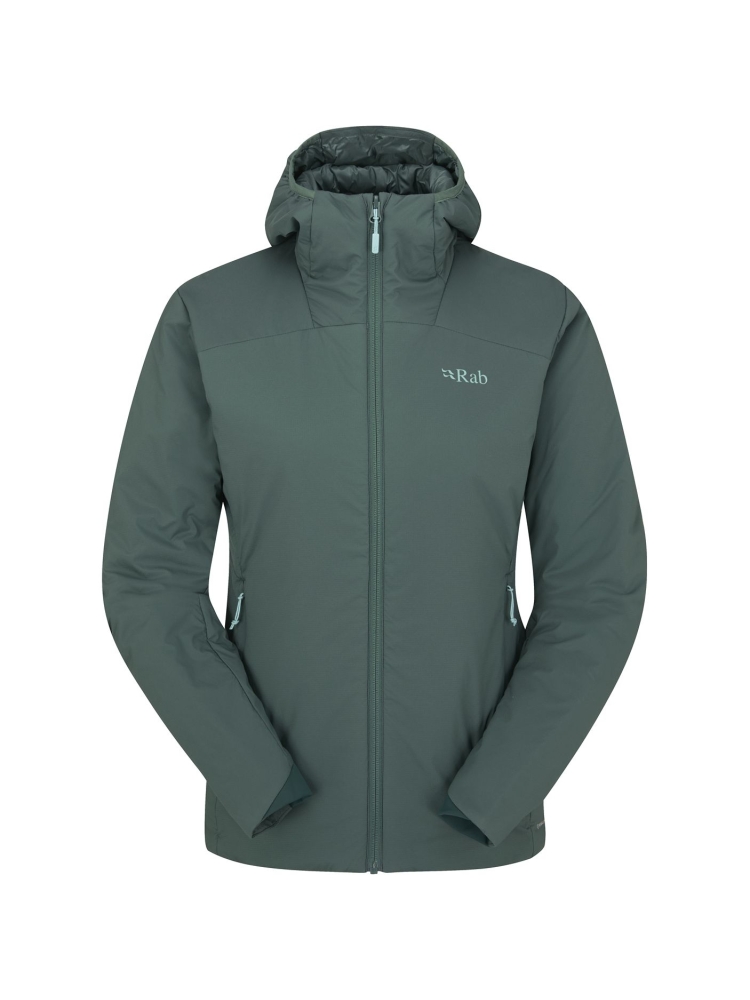 Rab Xenair Alpine Light Jacket Women's Green Slate QIP-18-GNS jassen online bestellen bij Kathmandu Outdoor & Travel