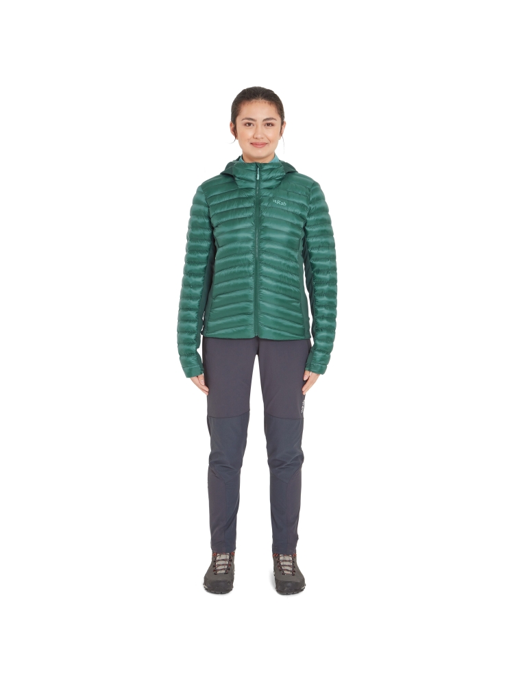 Rab Cirrus Flex Hoody Women's Eucalyptus/Green Slate QIP-32-EGS jassen online bestellen bij Kathmandu Outdoor & Travel