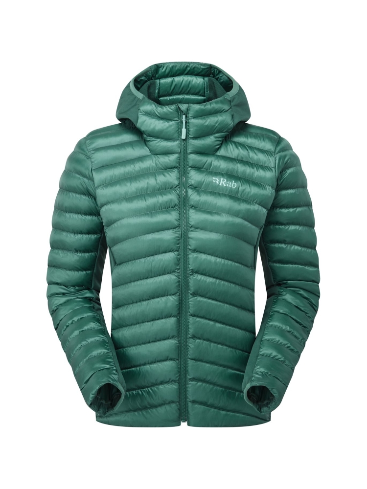 Rab Cirrus Flex Hoody Women's Eucalyptus/Green Slate QIP-32-EGS jassen online bestellen bij Kathmandu Outdoor & Travel