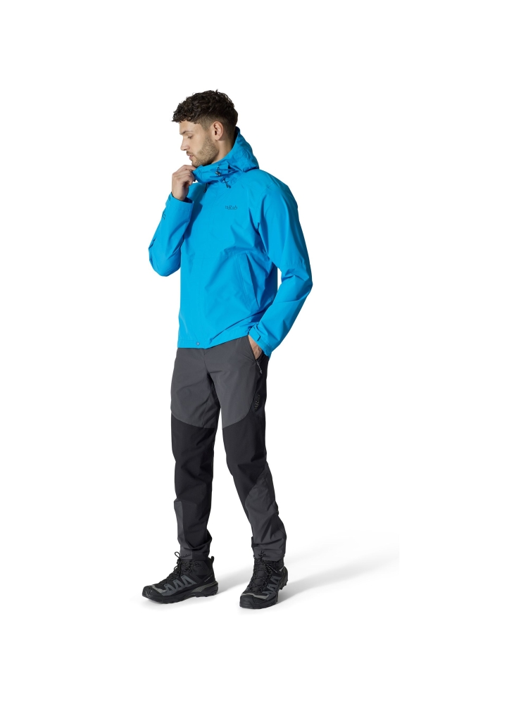 Rab Downpour Jacket Maya Blue QWI-06-MYB jassen online bestellen bij Kathmandu Outdoor & Travel