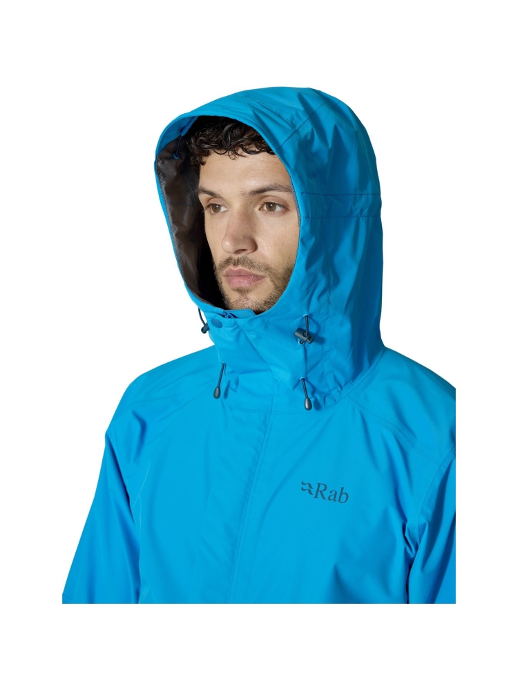 Rab Downpour Jacket Maya Blue QWI-06-MYB jassen online bestellen bij Kathmandu Outdoor & Travel
