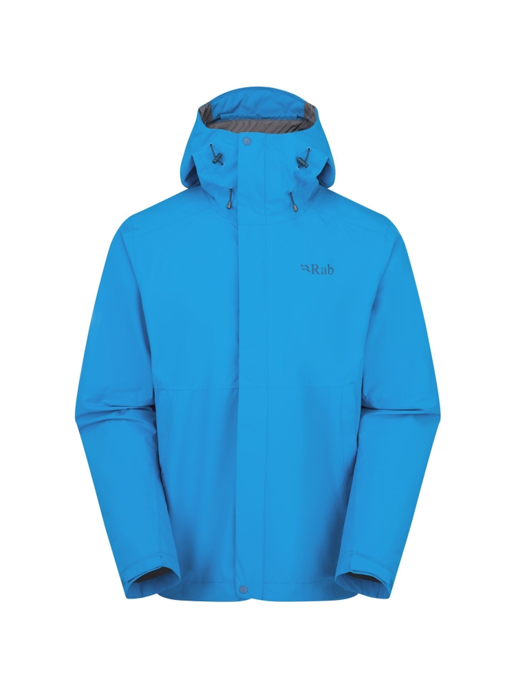 Rab Downpour Jacket Maya Blue QWI-06-MYB jassen online bestellen bij Kathmandu Outdoor & Travel