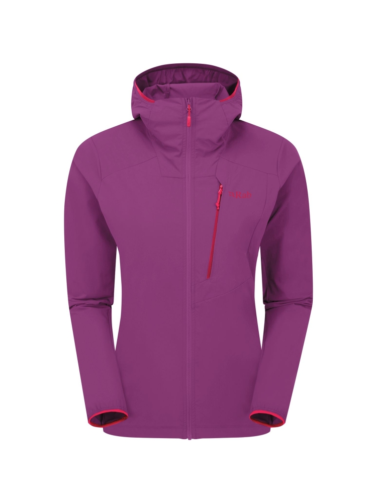 Rab Borealis Alpine Hoody Wmns Plum QWS-82-PLM jassen online bestellen bij Kathmandu Outdoor & Travel