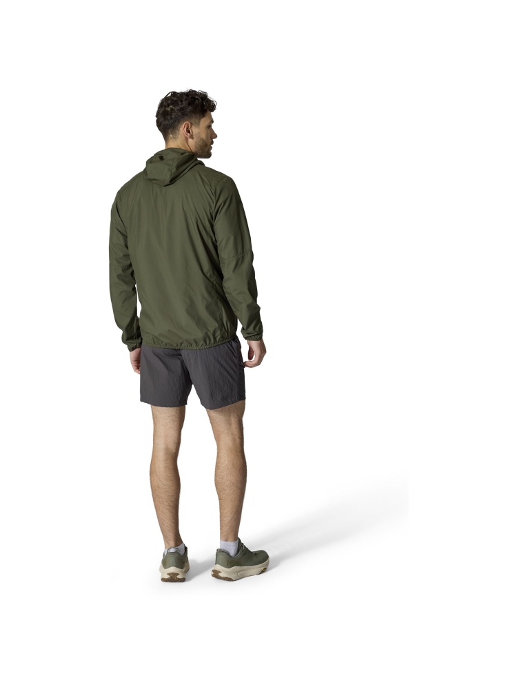 Rab Windgather Hoody Army QWS-84-ARM jassen online bestellen bij Kathmandu Outdoor & Travel