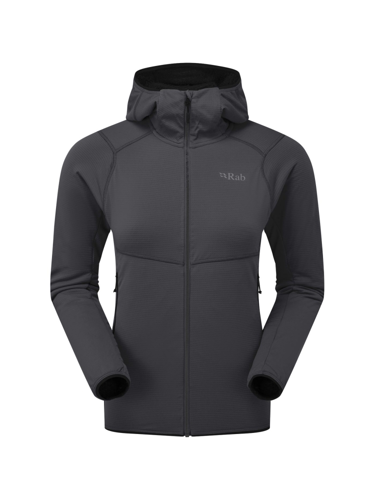 Rab Rab Evolute Hoody Wmns QFG-20-BEL fleeces en truien Rab Evolute Hoody Wmns Beluga QFG-20-BEL fleeces en truien online bestellen bij Kathmandu Outdoor & Travel