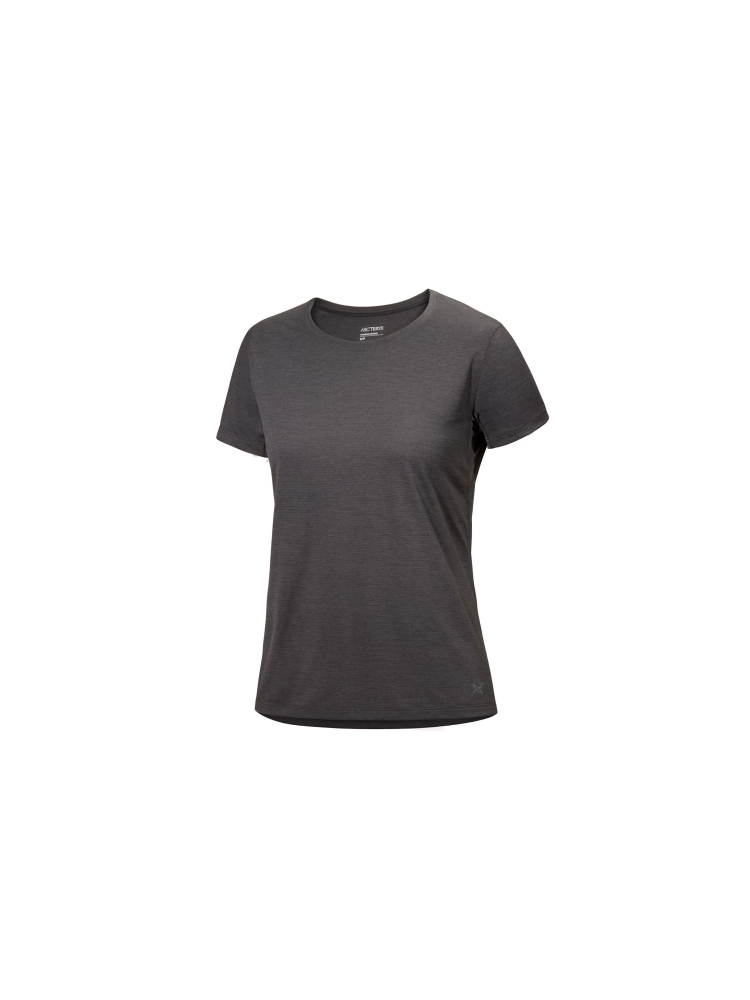 Arc'teryx Taema Crew SS Women's Black Heather 7309-000033 shirts en tops online bestellen bij Kathmandu Outdoor & Travel
