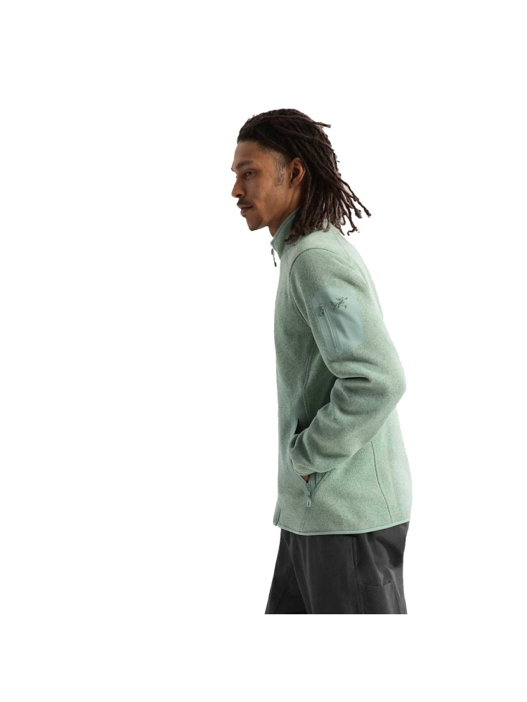 Arc'teryx Covert Cardigan Stone Green Heather 8884-021915 fleeces en truien online bestellen bij Kathmandu Outdoor & Travel