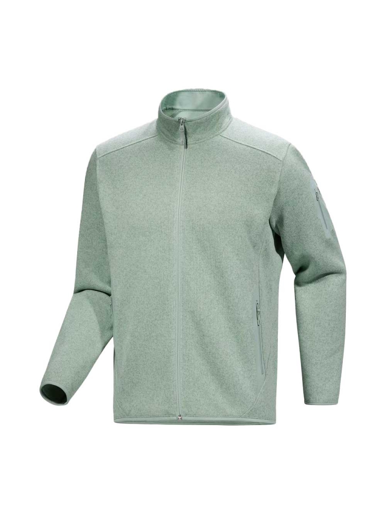 Arc'teryx Covert Cardigan Stone Green Heather 8884-021915 fleeces en truien online bestellen bij Kathmandu Outdoor & Travel