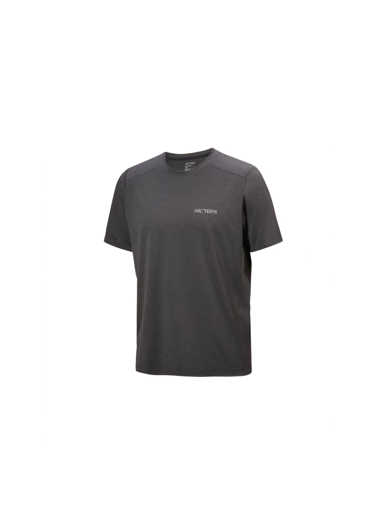 Arc'teryx Cormac Arc'Bird Logo SS Black Heather 9721-000033 shirts en tops online bestellen bij Kathmandu Outdoor & Travel
