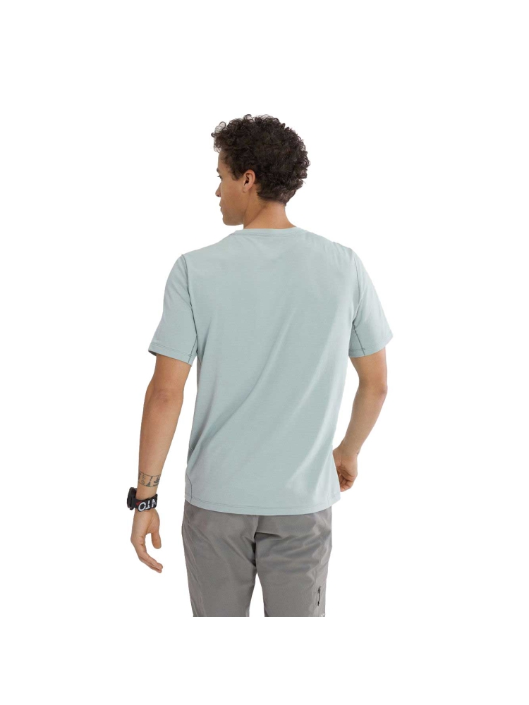 Arc'teryx Cormac Logo SS Stone Green Heather 9726-021915 shirts en tops online bestellen bij Kathmandu Outdoor & Travel