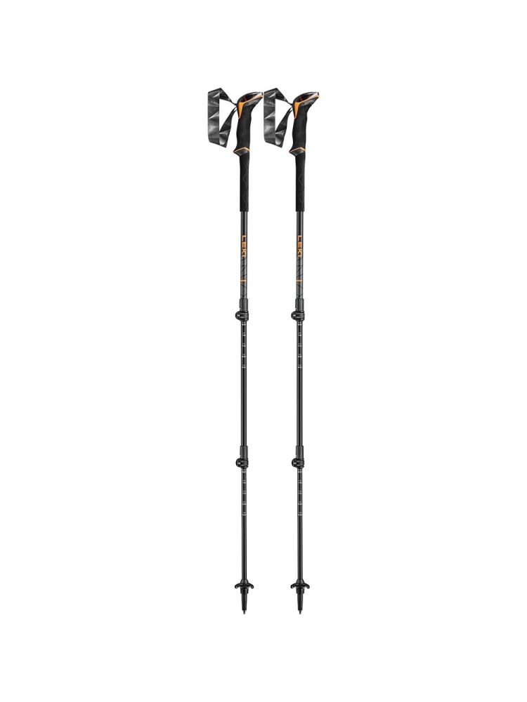 Leki Makalu Lite Orange/Black/Dark-Anthracite LT65221082 wandelstokken en gamaschen online bestellen bij Kathmandu Outdoor & Travel