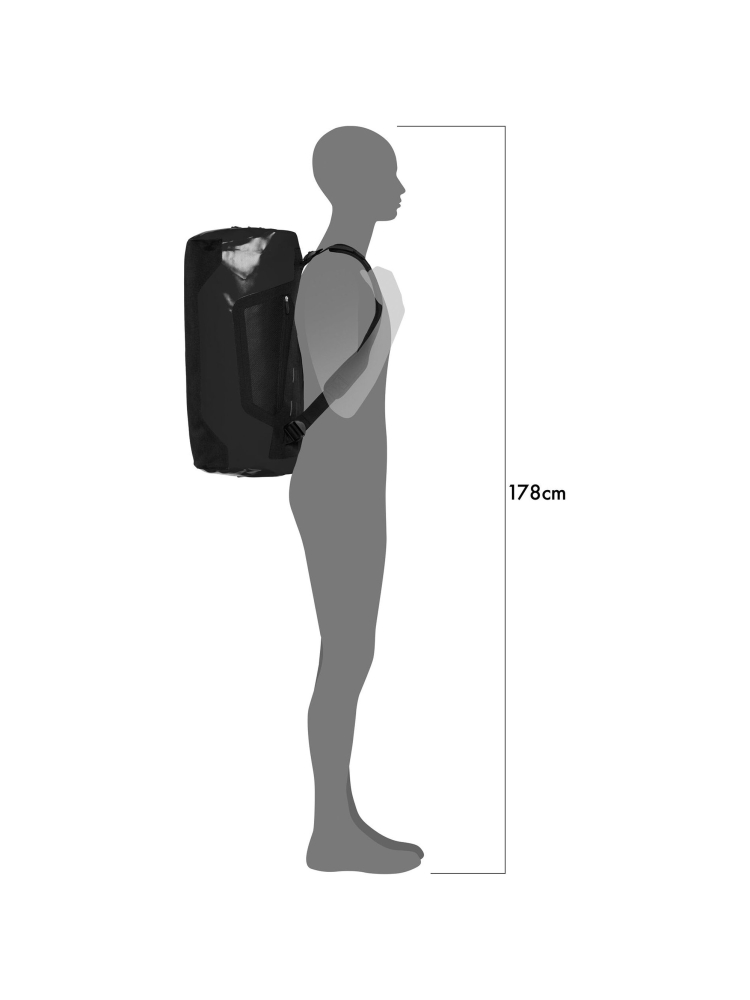 Ortlieb Duffle 60 L Black OK1431 duffels online bestellen bij Kathmandu Outdoor & Travel