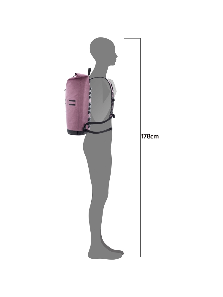 Ortlieb Commuter-Daypack Urban 21 L Ash-Rose OR4162 dagrugzakken online bestellen bij Kathmandu Outdoor & Travel