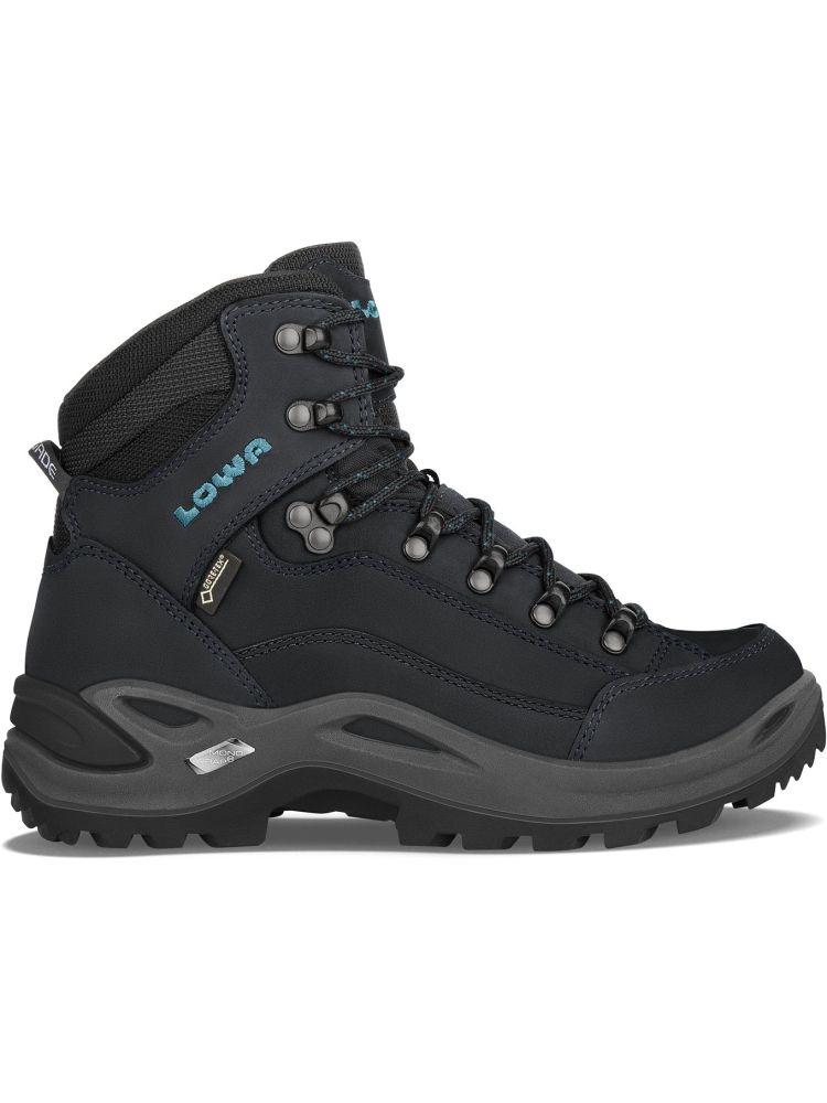 Lowa Renegade GTX Mid Women's Asphalt/Turquoise LM321945-9368 wandelschoenen dames online bestellen bij Kathmandu Outdoor & Travel