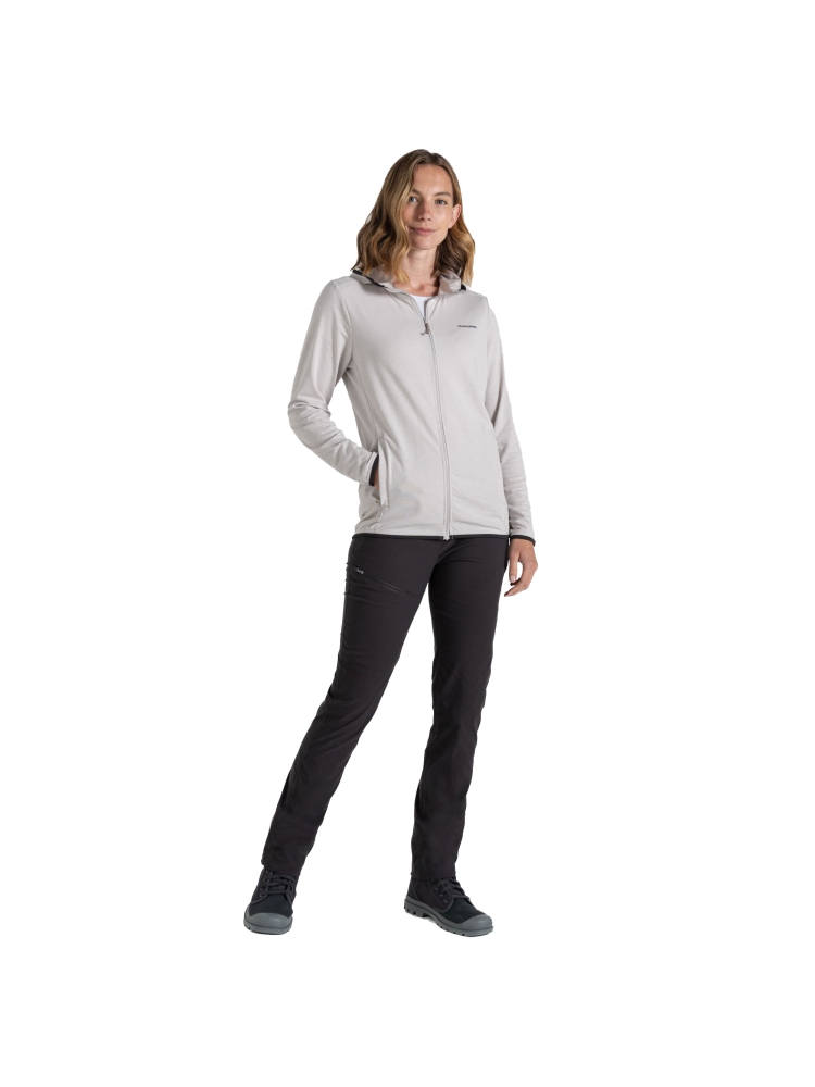 Craghoppers NosiLife Afia Hooded Jacket Women's Light Grey Marl CWT1370-QAL fleeces en truien online bestellen bij Kathmandu Outdoor & Travel