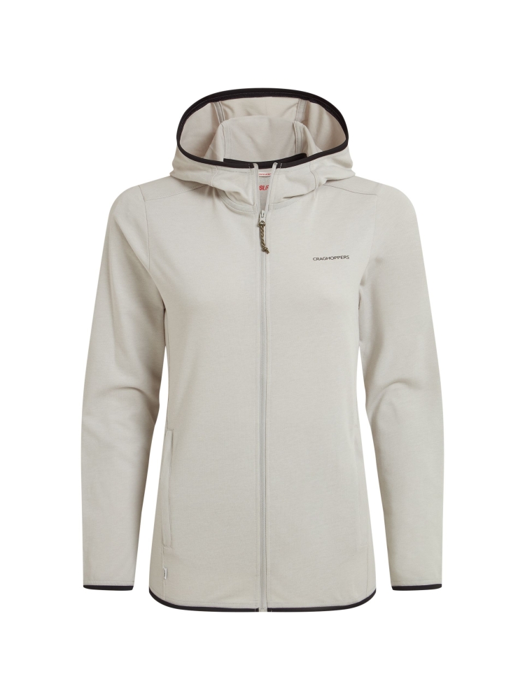 Craghoppers NosiLife Afia Hooded Jacket Women's Light Grey Marl CWT1370-QAL fleeces en truien online bestellen bij Kathmandu Outdoor & Travel