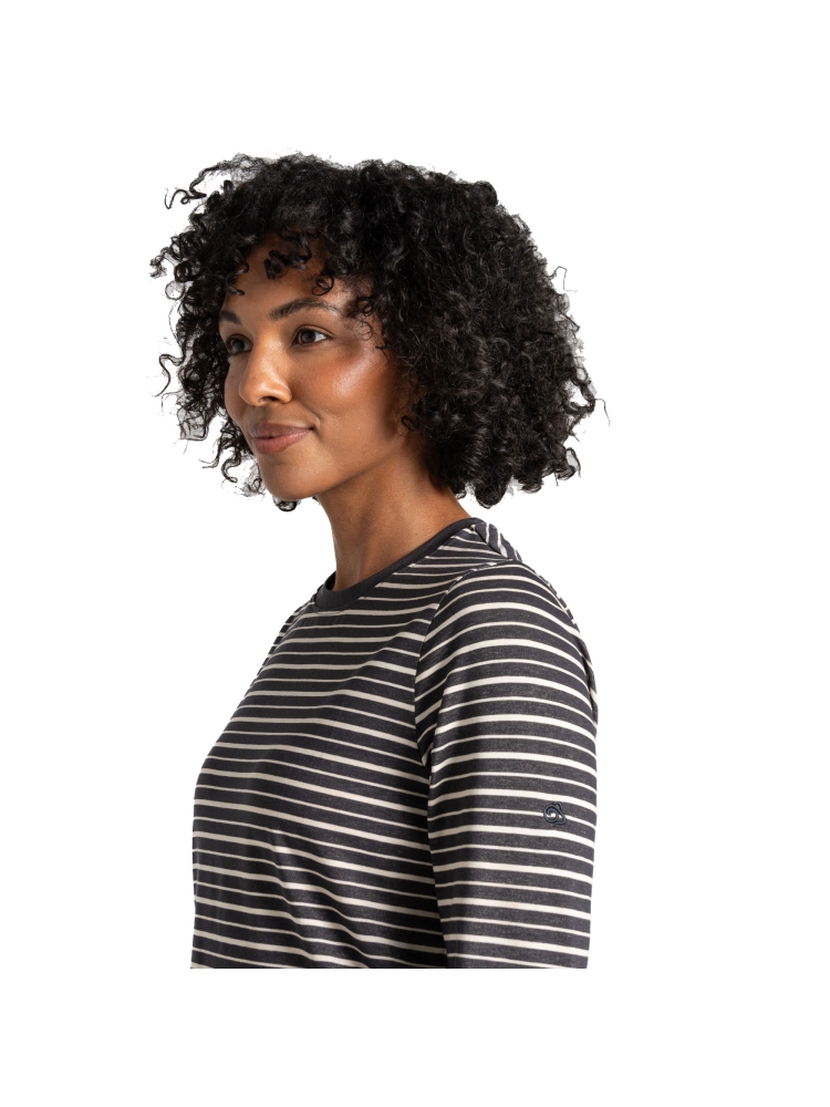 Craghoppers NosiLife Akona Long Sleeved Top Women's Charcoal Stripe CWT1368-153 shirts en tops online bestellen bij Kathmandu Outdoor & Travel