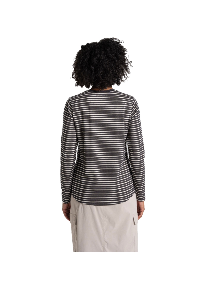 Craghoppers NosiLife Akona Long Sleeved Top Women's Charcoal Stripe CWT1368-153 shirts en tops online bestellen bij Kathmandu Outdoor & Travel